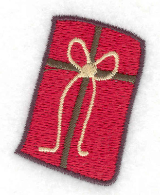 Embroidery Design: Gift Parcel 2 large<br> 1.63w X 2.11h