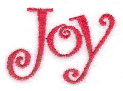 Embroidery Design: Joy<br> 2.32w X 1.66h | Embroidery Legacy Embroidery Design: Joy<br> 2.32w X 1.66h