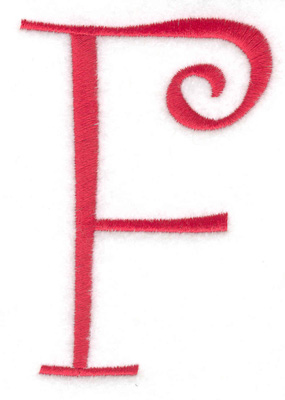 Embroidery Design: F<br> 2.74w X 4.00h