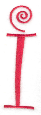 Embroidery Design: i<br> 1.22w X 4.00h