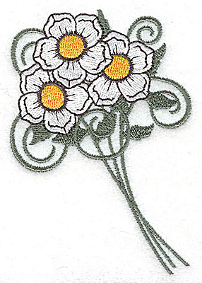 Embroidery Design: Flower bouquet<br> 2.68w X 3.86h