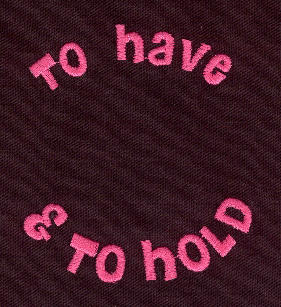 Embroidery Design: To have & to hold<br>2.62w X 2.96h | Embroidery Legacy Embroidery Design: To have & to hold<br>2.62w X 2.96h