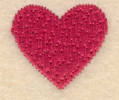 Embroidery Design: Small single heart<br>1.27w X 1.14h
