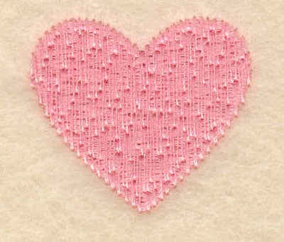Embroidery Design: Large single heart<br>1.52w X 1.37h | Embroidery Legacy Embroidery Design: Large single heart<br>1.52w X 1.37h