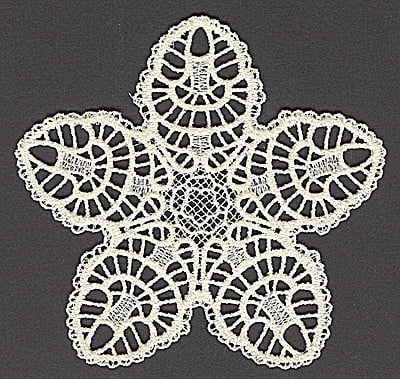 Embroidery Design: Star K large<br> 4.94w X 4.75h