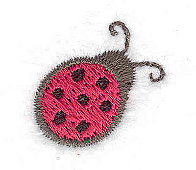 Embroidery Design: Mini ladybug<br> 0.93w X 0.91h