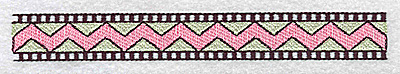 Embroidery Design: Designed border large<br> 6.45w X 0.79h