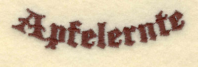 Embroidery Design: Apfelernte <br>3.01w X 0.73h