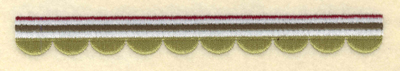Embroidery Design: Scallop Border<br>6.07w X 0.67h | Embroidery Legacy Embroidery Design: Scallop Border<br>6.07w X 0.67h