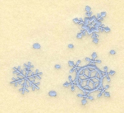 Embroidery Design: Three Snowflakes<br>2.50w X 2.41h | Embroidery Legacy Embroidery Design: Three Snowflakes<br>2.50w X 2.41h