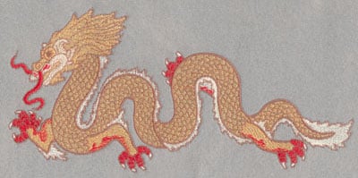 Embroidery Design: Chinese Dragon Large<br>4.99h X 10.5w | Embroidery Legacy Embroidery Design: Chinese Dragon Large<br>4.99h X 10.5w