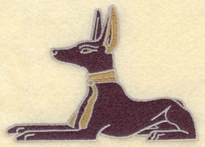 Embroidery Design: Anubis<br>4.56w X 3.28h
