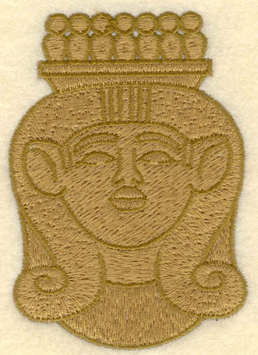 Embroidery Design: Isis face<br>2.73w X 3.91h