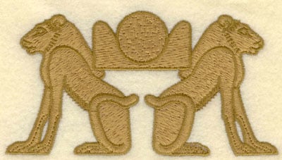 Embroidery Design: Lions<br>5.01w X 2.65h