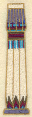 Embroidery Design: Pillar<br>1.23w X 5.01h | Embroidery Legacy Embroidery Design: Pillar<br>1.23w X 5.01h