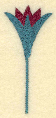 Embroidery Design: Single lotus bloom<br>1.35w X 2.97h | Embroidery Legacy Embroidery Design: Single lotus bloom<br>1.35w X 2.97h