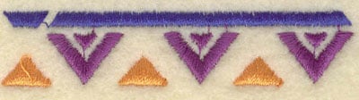 Embroidery Design: Nouveau border segment<br>2.80w X 0.60h