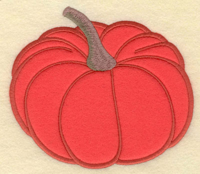 Embroidery Design: Pumpkin Applique Large<br>5.73w X 5.12h