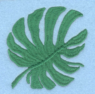 Embroidery Design: Palm Leaf Large<br>3.05h X 3.01w