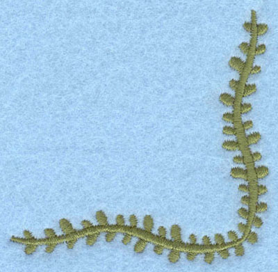 Embroidery Design: Corner Vine Large<br>2.55h X 2.58w