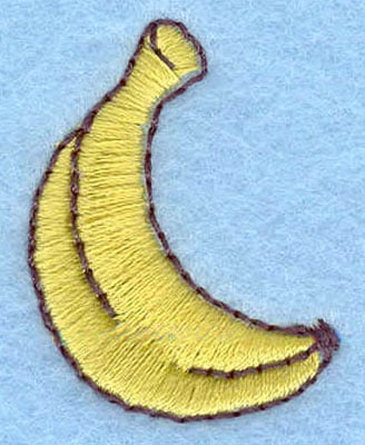 Embroidery Design: Banana<br>1.30h X 1.01w
