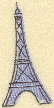 Embroidery Design: Eiffel Tower Large<br>2.35w X 4.82h
