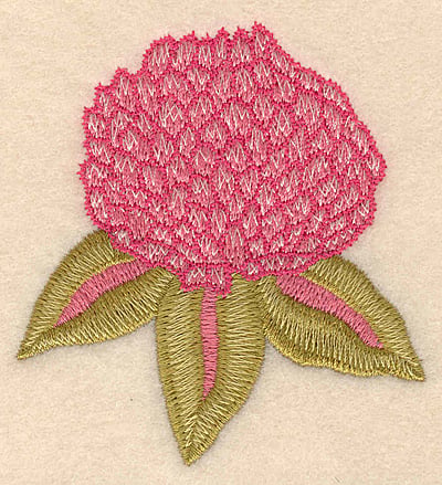 Embroidery Design: Flower pink <br>2.79"w X 3.01"h