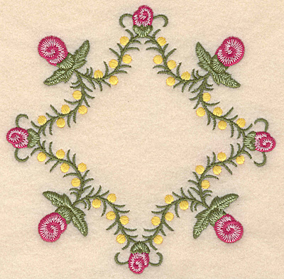 Embroidery Design: Flowers G <br>5.00"w X 5.00"h