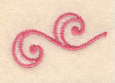Embroidery Design: Floral accent B <br>1.48"w X 0.86"h