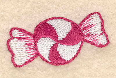 Embroidery Design: Mint candy <br>1.76"w X 0.94"h