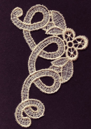 Embroidery Design: Lace 3rd Ed. Vol.6 no.38<br>2.70w X 3.60