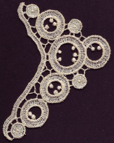 Embroidery Design: Lace 3rd Ed. Vol.2 no.47<br>3.24w X 3.72h