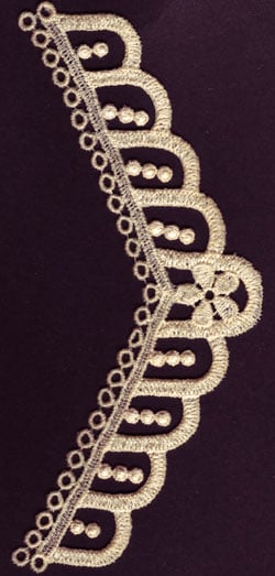 Embroidery Design: Lace 3rd Ed. Vol.2 no.76<br>3.73w X 7.40h | Embroidery Legacy Embroidery Design: Lace 3rd Ed. Vol.2 no.76<br>3.73w X 7.40h