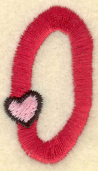 Embroidery Design: Number zero<br>1.02w X 1.79h