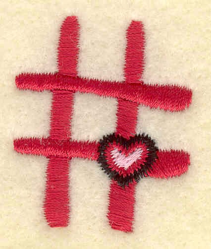 Embroidery Design: Number symbol<br>1.18w X 1.43h