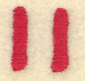 Embroidery Design: Quotation marks<br>0.67w X 0.68h