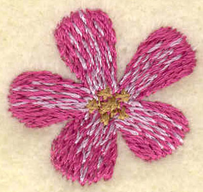 Embroidery Design: Medium Flower<br>1.00w X 0.95h