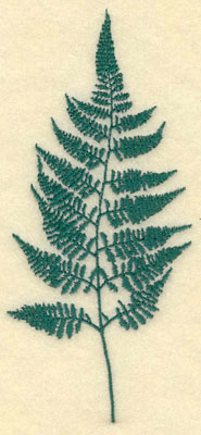 Embroidery Design: Large Fern B<br>2.68w X 6.03h