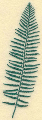 Embroidery Design: Large Fern C<br>1.88w X 6.02h
