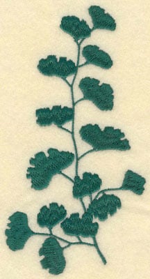 Embroidery Design: Large Fern D<br>3.21w X 6.00h