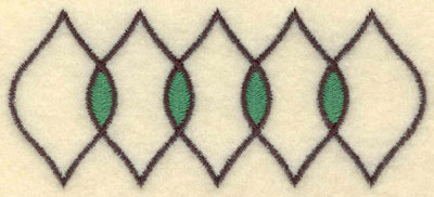 Embroidery Design: Five Leaf Motif Small<br>3.51w X 1.53h | Embroidery Legacy Embroidery Design: Five Leaf Motif Small<br>3.51w X 1.53h