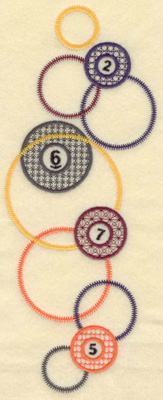 Embroidery Design: Balls and circles large<br>3.93w X 10.01h
