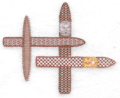 Embroidery Design: Cigar assortment<br> 3.82w X 3.07h