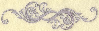 Embroidery Design: Swirls large<br> 9.34w X 2.71h