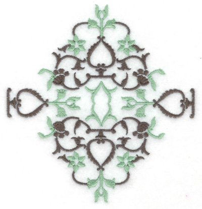Embroidery Design: Design J large<br> 4.66w X 4.91h