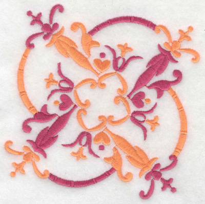 Embroidery Design: Design K large<br> 4.92w X 4.92h