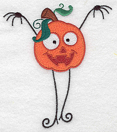 Embroidery Design: Scary Mr. Pumpkinhead large<br>4.30w X 4.95h