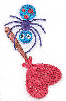 Embroidery Design: Spider with lollipop<br> 1.96w X 3.08h
