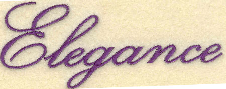 Embroidery Design: Elegance<br>3.91w X 1.59h