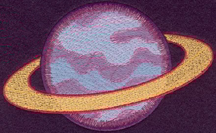 Embroidery Design: Planet Large<br> 6.01w X 3.73h